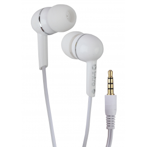 Наушники проводные Intro  RX800 айфон самсунг apple вкладыши с микрофоном белые
