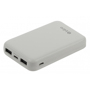 PB1010 USB зарядки_25 Intro 10000 mAh Power bank белый (50/1600)