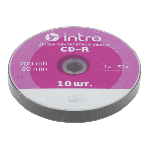 Intro СD-R INTRO 52X 700MB  Shrink 10 (10/400/18000)